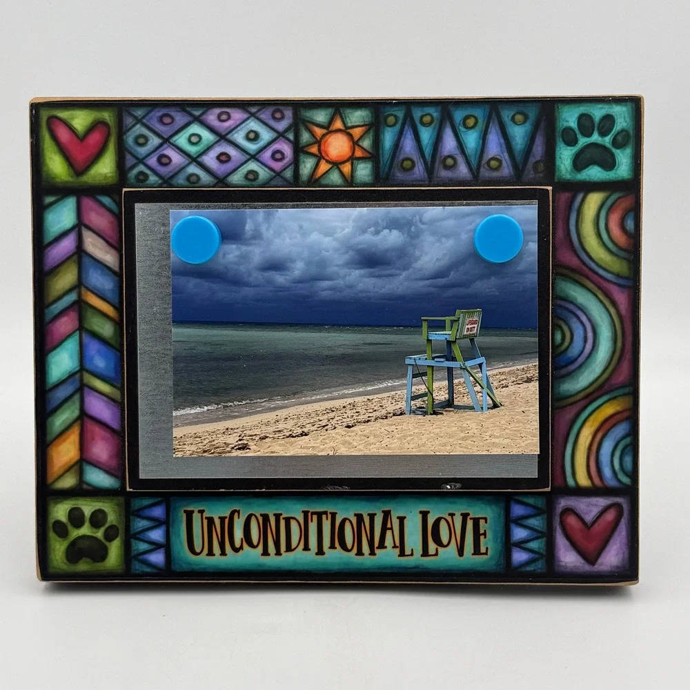 Michael Macone Spooner Creek Unconditional Love Magnetic Photo Frame Pet Art
